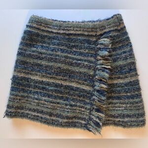 Zara Fringed Striped Knit Skirt in Girl's Size 9-10 in EUC